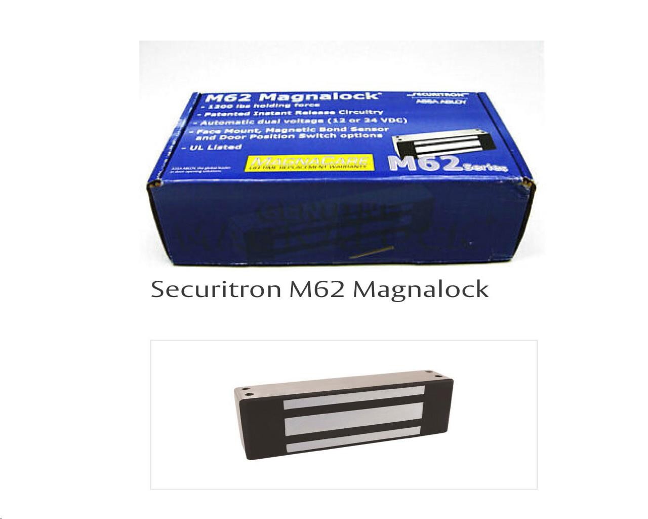 Bloqueo Eléctromagnetico Securitron M62 Magnalock – Grupo Marpa IT